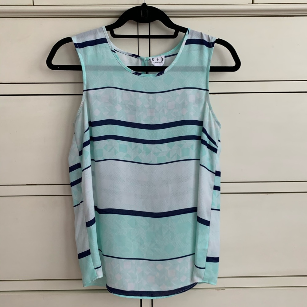 Slightly sheer silky top by 0+0 for Stitch Fix
